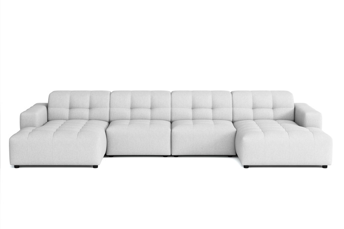 Duży modułowy narożnik Bergo U 364x166 cm