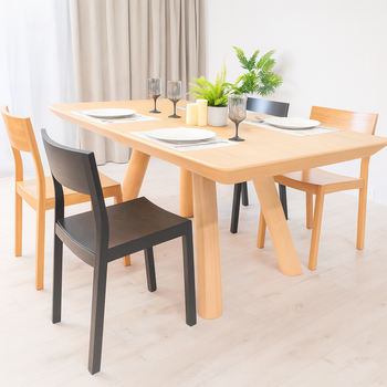 Stół Mateusz prostokątny drewniany rozkładany 100 cm x 180 - 380 cm T75